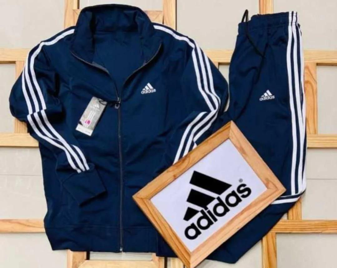 ADIDAS Striped Men Blue Track Suit (Jacket & Track Pant) – Adidas Stores